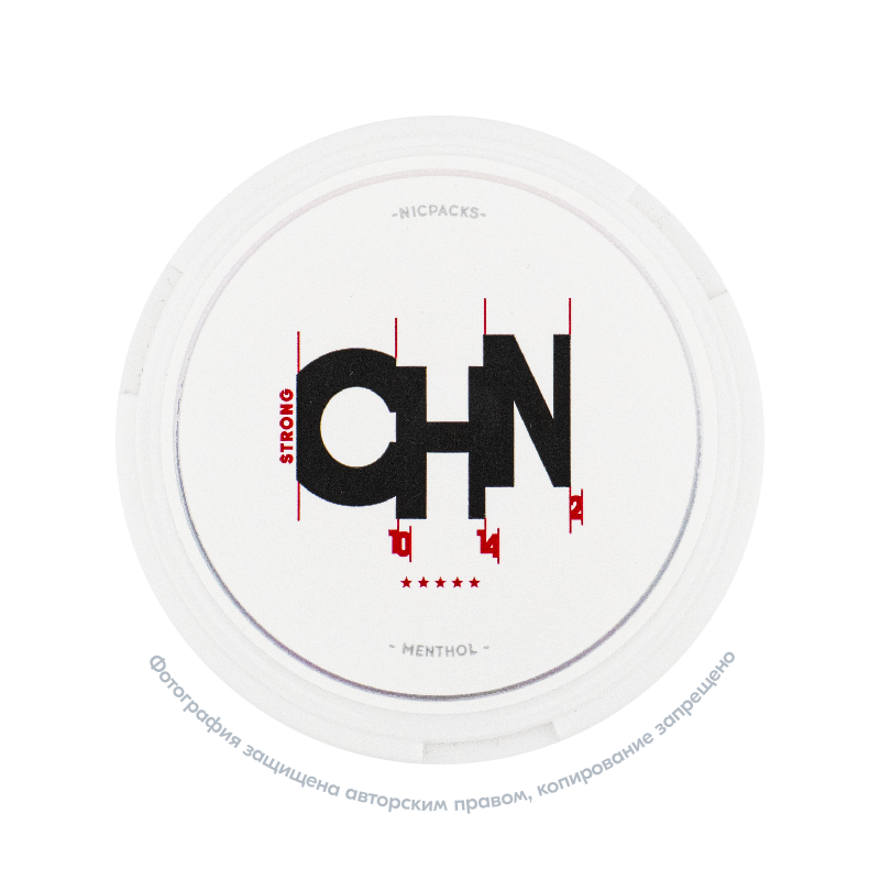 Снюс CHN Strong, 45 мг/г, ментол, slim portion