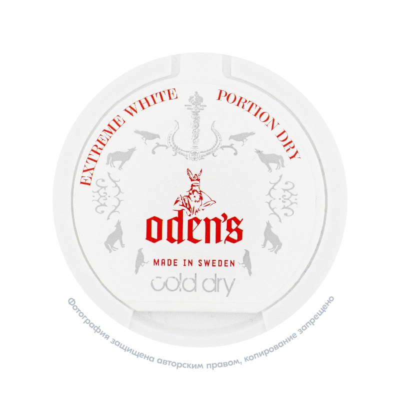Снюс Odens Extreme Cold Dry (10 г), 22 мг/г, мята с холодком